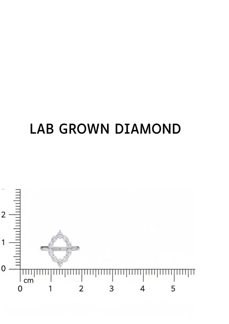 0.57 ct Outstanding Lab-Grown Diamond Oval Ring