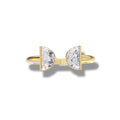 0.72 ct Lab-Grown Diamond Half Moon Ring