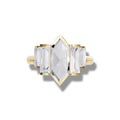 4.69 ct Lab-Grown Diamond Majestic Hexagon & Baguette Ring