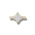 2.81 ct Lab-Grown Diamond Solitaire Lily Cut Celestial Ring