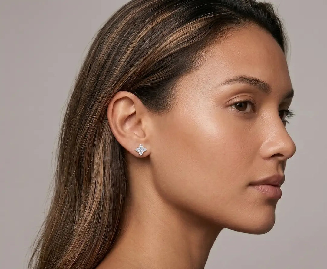 3 ct Lab-Grown Diamond Heavenly Lily Cut Stud Earrings