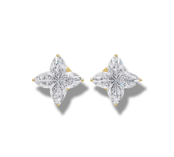 3 ct Lab-Grown Diamond Heavenly Lily Cut Stud Earrings