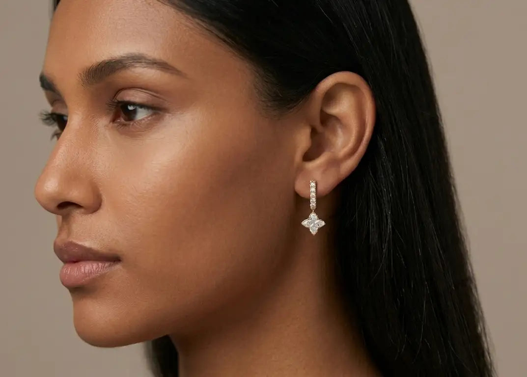 2.95 ct Lab-Grown Diamond Lily Cut Earrings