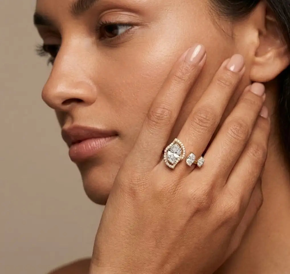 4.87 ct Lab-Grown Diamond Flanders Cut Ring