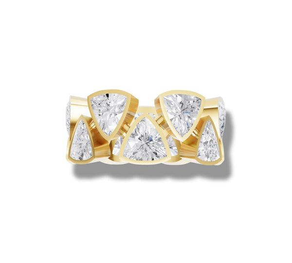 7.28 ct Lab-Grown Diamond Trillion Cut Ring