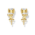2.333 ct Lab-Grown Diamond Round & Pear Two-in-One Earrings