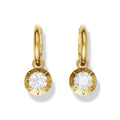 0.82 ct Lab-Grown Diamond Round Gypset Hoop Earrings