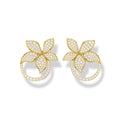 0.754 ct Lab-Grown Diamond Round Rose Gold Pendant Set Earrings