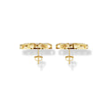 0.754 ct Lab-Grown Diamond Round Rose Gold Pendant Set Earrings
