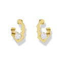 0.788 ct Lab-Grown Diamond Round Link Stud Earrings