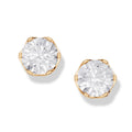 2.00 ct Lab-Grown Diamond Classic Round Solitaire Earrings