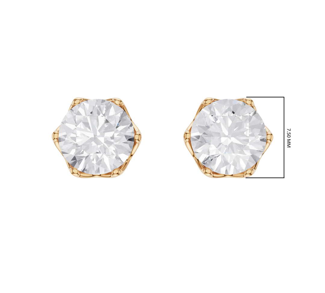 1.50 ct Lab-Grown Diamond Timeless Solitaire Earrings