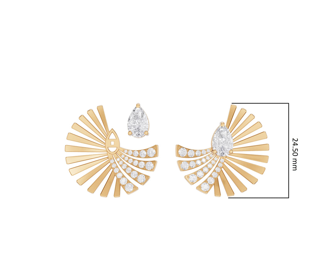 2.92 ct Lab-Grown Diamond Luxurious Drop Earrings