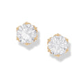2.06 ct Lab-Grown Diamond Classic Round Solitaire Earrings