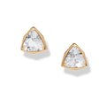 2.03 ct Lab-Grown Diamond Geometric Trillion Solitaire Earrings