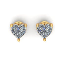 2.18 ct Lab-Grown Diamond Heart Earrings