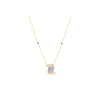 Emerald Solitaire 1.01 ct lab grown Mangalsutra