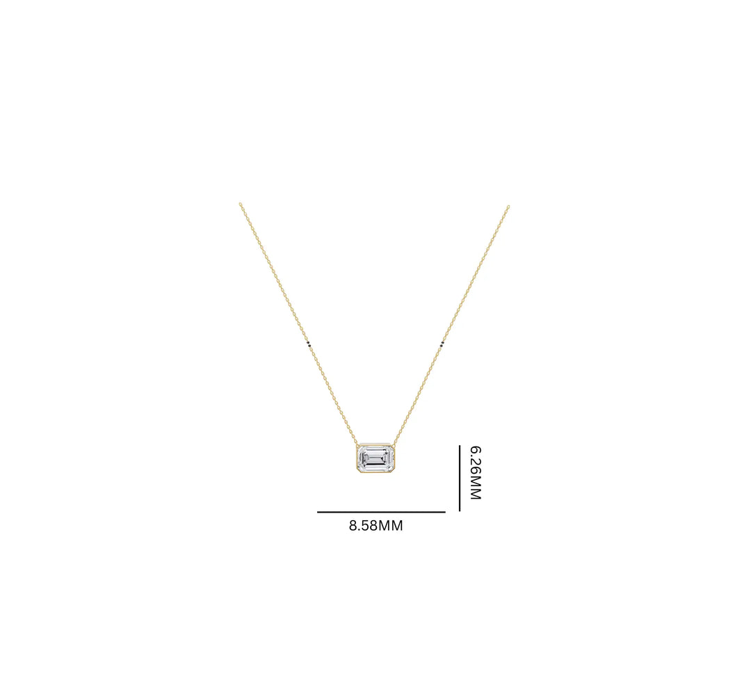 Regal Emerald 1.6 ct lab grown Solitaire Mangalsutra