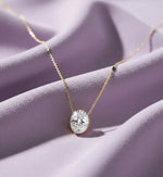 Load image into Gallery viewer, Oval Solitaire 1.43 ct lab grown Mangalsutra
