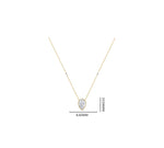 Load image into Gallery viewer, Pear Solitaire 1.43 ct lab grown Mangalsutra
