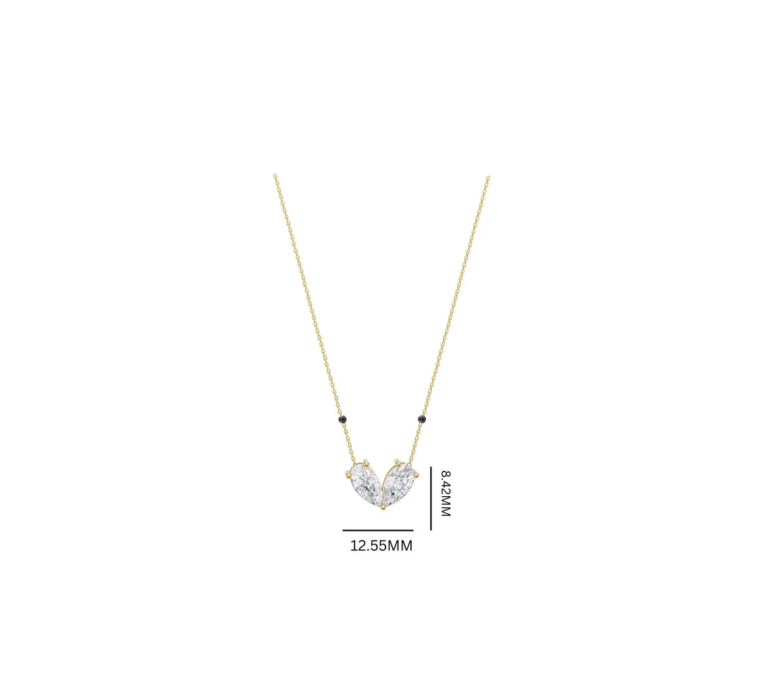 Elegant Pair 1.06 ct lab grown Pear Shape Mangalsutra