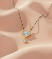 Princess Duo 1.18 ct lab grown Diamond Mangalsutra