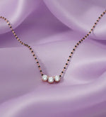Load image into Gallery viewer, Trilogy of Love 1.67 ct lab grown Diamond Mangalsutra
