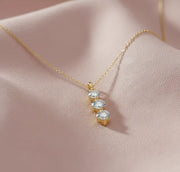 Tri-Stone Balance 1.64 ct lab grown Diamond Mangalsutra