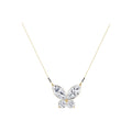 Round & Marquise Fusion 1.51 ct lab grown Mangalsutra