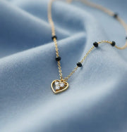 Three-Stone Promise 1.28 ct lab grown Diamond Mangalsutra