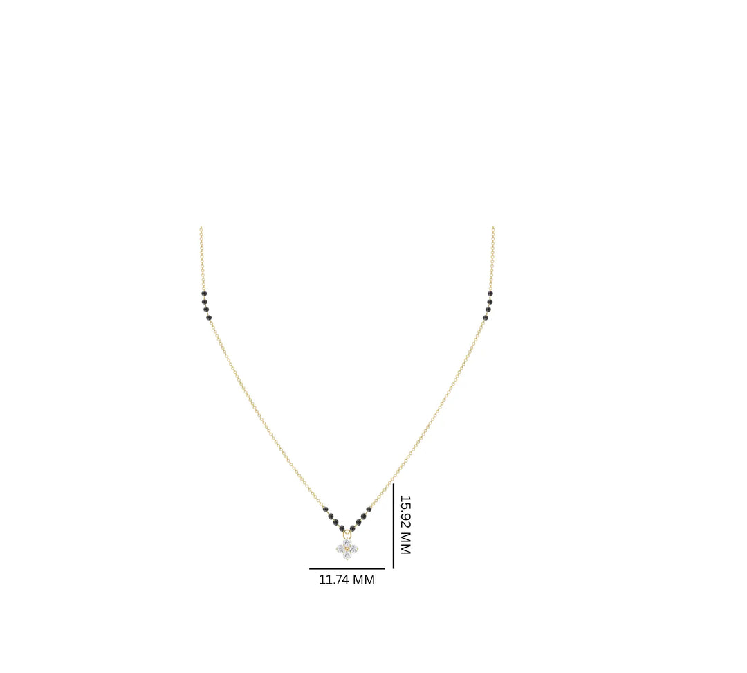 Four-Stone Unity 1.19 ct lab grown Diamond Mangalsutra
