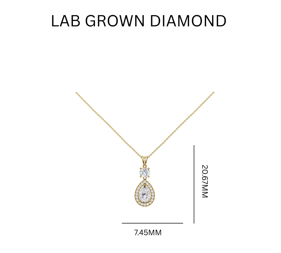 1.05ct Lab Grown Diamond Regal Accent Pendant