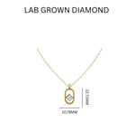 Load image into Gallery viewer, 0.70ct Lab Grown Diamond Princess Solitaire Pendant
