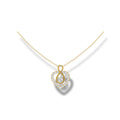 1.30ct Lab Grown Diamond Heart's Secret Halo Pendant