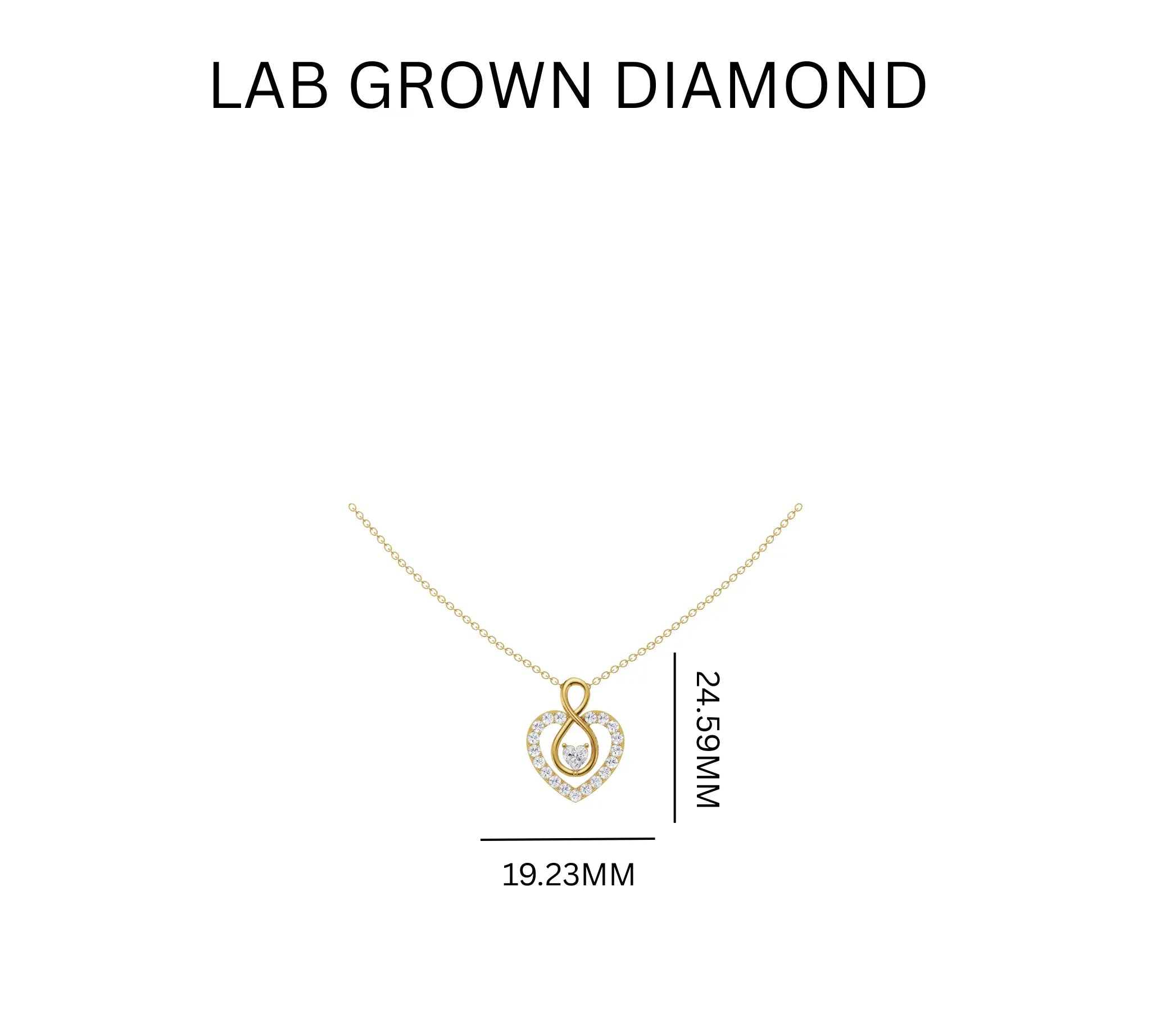 1.30ct Lab Grown Diamond Heart's Secret Halo Pendant