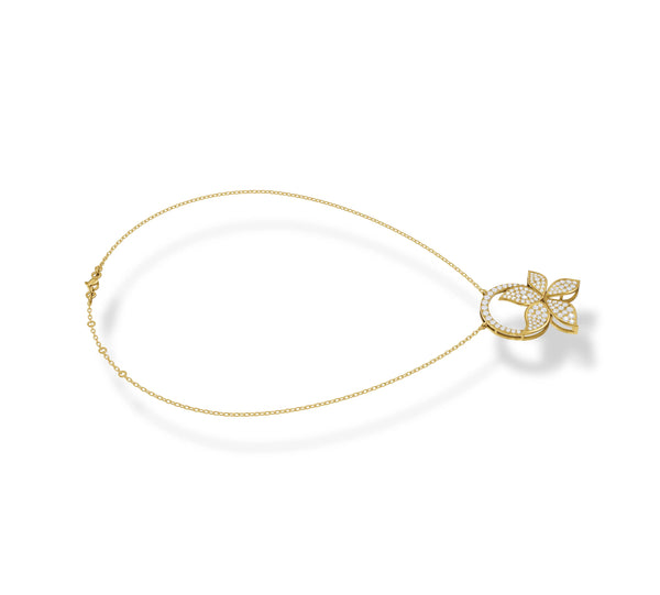 0.604 ct Lab-Grown Diamond Round Rose Gold Pendant Set