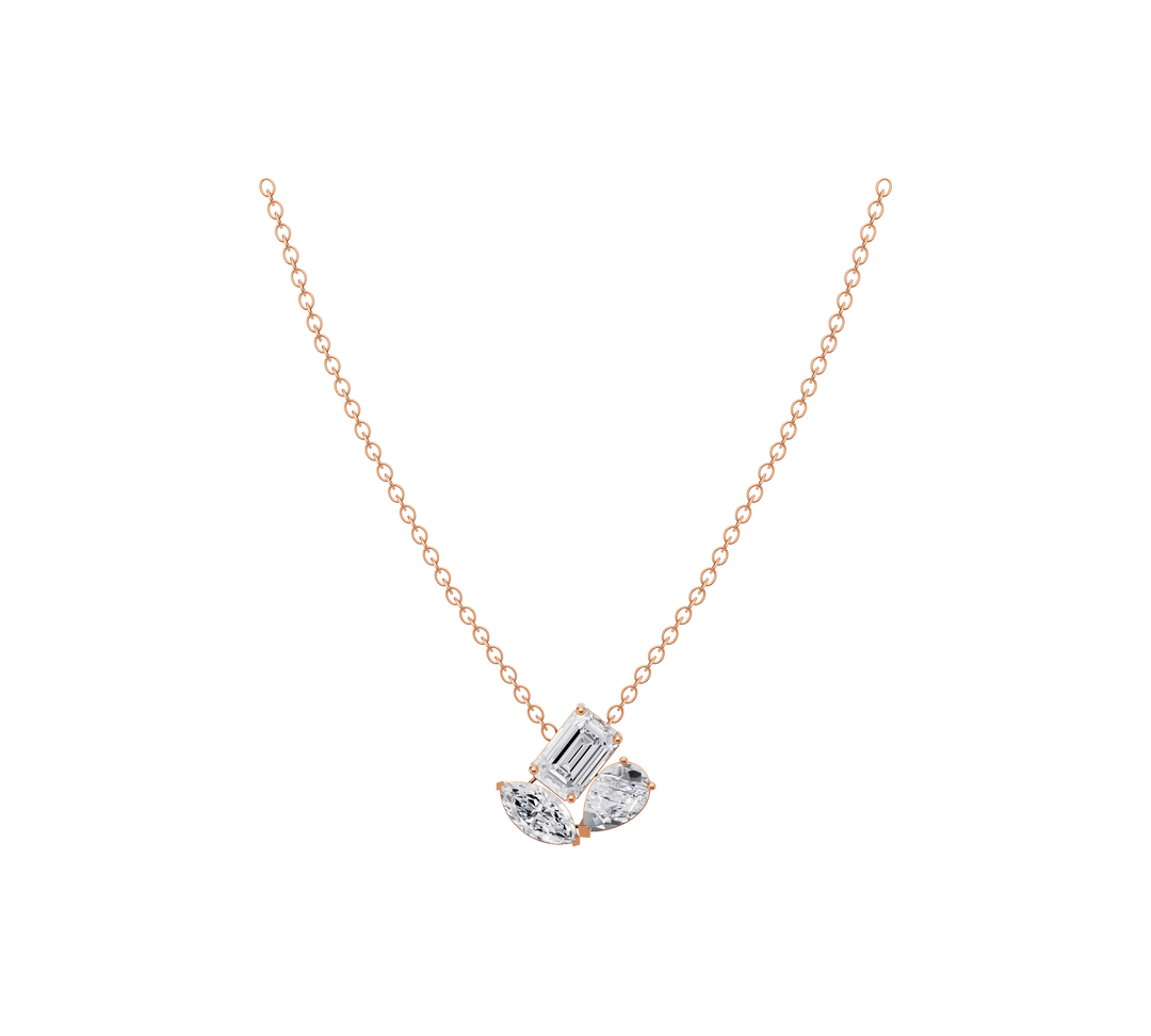 1.58 Carat Emerald Symphony Pendant