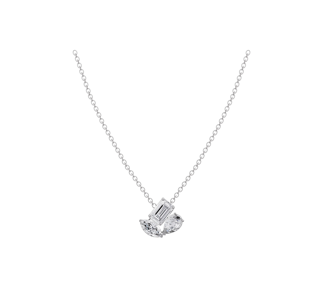 1.58 Carat Emerald Symphony Pendant