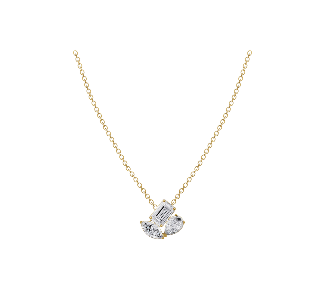1.58 Carat Emerald Symphony Pendant
