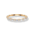 0.38 ct Lab-Grown Diamond Sleek Baguette & Round Ring