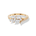 0.40 ct Lab-Grown Diamond Fluid Marquise & Round Ring