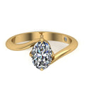 1.10 ct Lab-Grown Diamond Oval & Round Ring