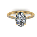 2.678 ct Lab-Grown Diamond Oval & Round Ring