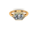 1.725 ct Lab-Grown Diamond Round & Hexagonal Ring