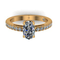 1.344 ct Lab-Grown Diamond Oval & Round Ring