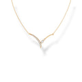 0.48 ct Lab-Grown Diamond Marquise & Round Cut Pendant