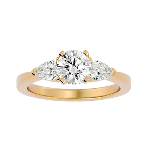 1.7 Ct Brilliant Round Cascade Ring