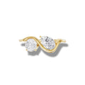 1.00 ct Lab-Grown Diamond Round & Pear Cut Ring