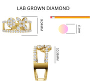 0.64ct Lab Grown Diamond Celestial Pavé Band
