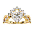 2.7 Ct Heart Solitaire Ring